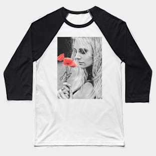 Poppy Flowers Baseball T-Shirt